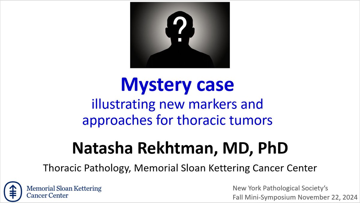 Natasha Rekhtman MD PhD (@natasharekhtman) on Twitter photo Excited to be a part of the <a href="/NYPathSociety/">the New York Pathological Society</a> symposium today! Please join me on a journey to solve a thoracic mystery case 🔎. Look forward to connecting with NYC area pathologist there! Excited to be a part of the <a href="/NYPathSociety/">the New York Pathological Society</a> symposium today! Please join me on a journey to solve a thoracic mystery case 🔎. Look forward to connecting with NYC area pathologist there!