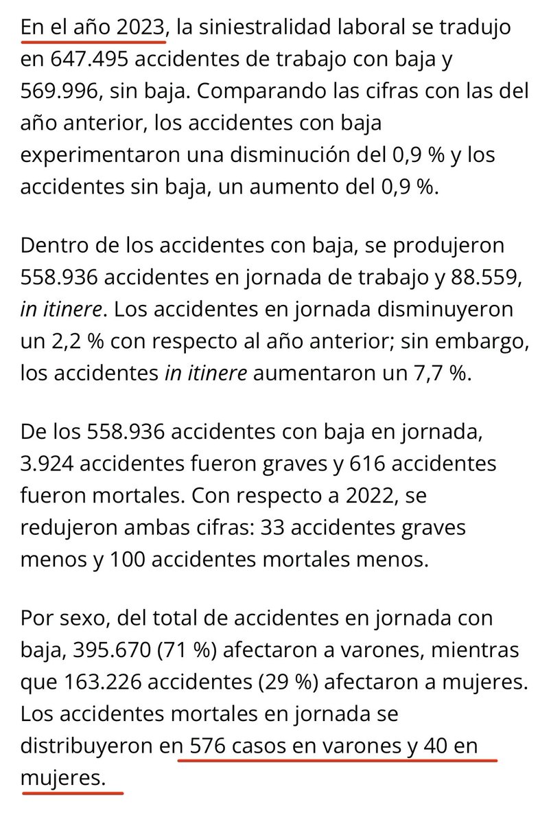 Ironpapi2's tweet photo. Año tras año las muertes laborales masculinas rondan el 95%, HARÍAN FALTA 11 AÑOS DE VIOLENCIA DE GÉNERO para igualar las muertes de hombres el año pasado.

Deberíamos tener un ley de protección exclusiva para el hombre. https://t.co/RPMVXB3EEs