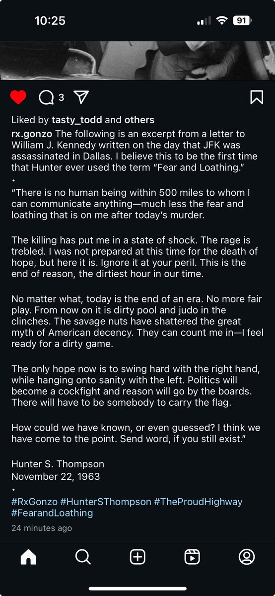 walterkirn's tweet photo. Hunter Thompson said it best

RIP JFK https://t.co/DAcIZ5jXZw
