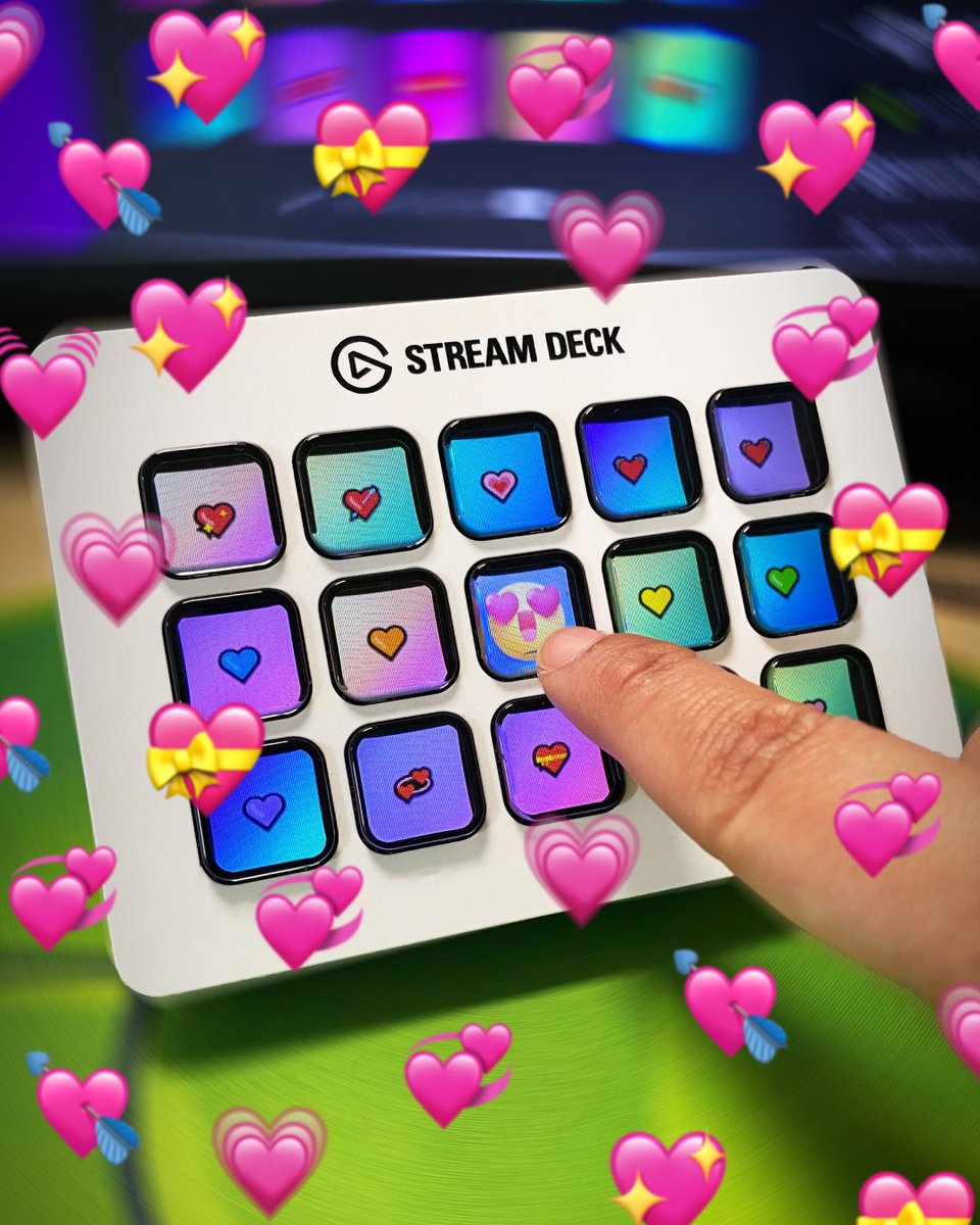 elgato's tweet photo. How it feels to buy Stream Deck for up to 35% off. 💕❤️💝💖💞

Buy now and save big: https://t.co/YaeKyEcXOM https://t.co/8gjWcf4wGD