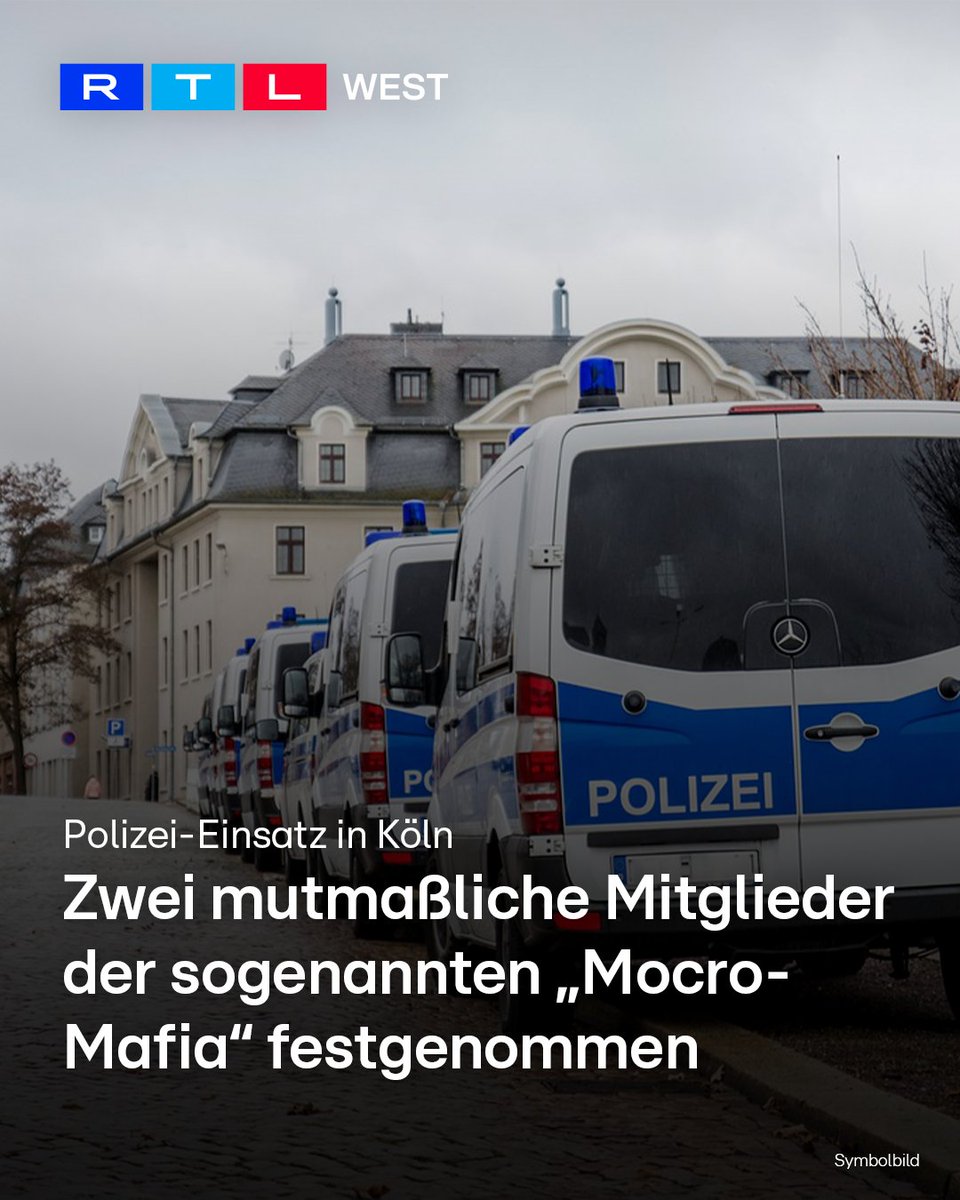 RTLWEST's tweet image. Spezialeinheiten der #Polizei haben heute zwei mutmaßliche Mitglieder der sogenannten „#Mocro-Mafia" in #Köln festgenommen. Ein 25-jähriger Deutscher steht im Verdacht, an einer #Geiselnahme in #Hürth beteiligt gewesen zu sein. Der zweite Verdächtige, ein 24-jähriger