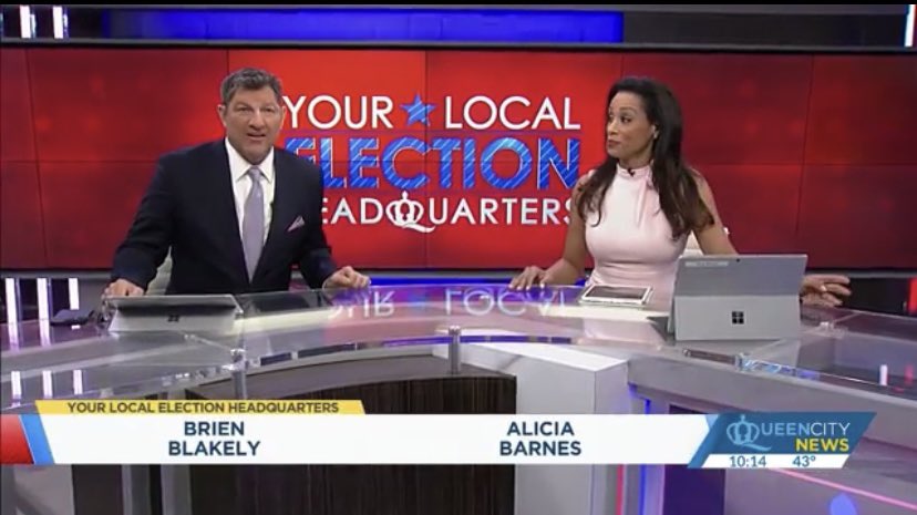 sneffTV's tweet photo. What an honor! I’m officially an Emmy-nominated producer. ✨

Grateful to the Midsouth Emmy committee for my first nomination for my work on the South Carolina Primary Night newscast during my time at @Queen_City_News 👑 https://t.co/iJ7daucI43