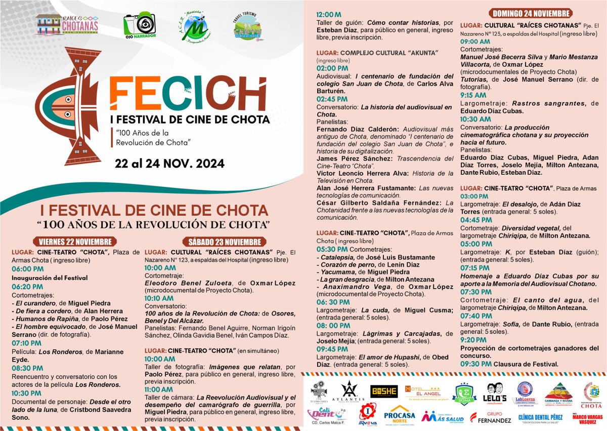 Lenindiaz's tweet photo. En Chota empezo el 1 Festival de Cine https://t.co/Kd2oGDMRXc