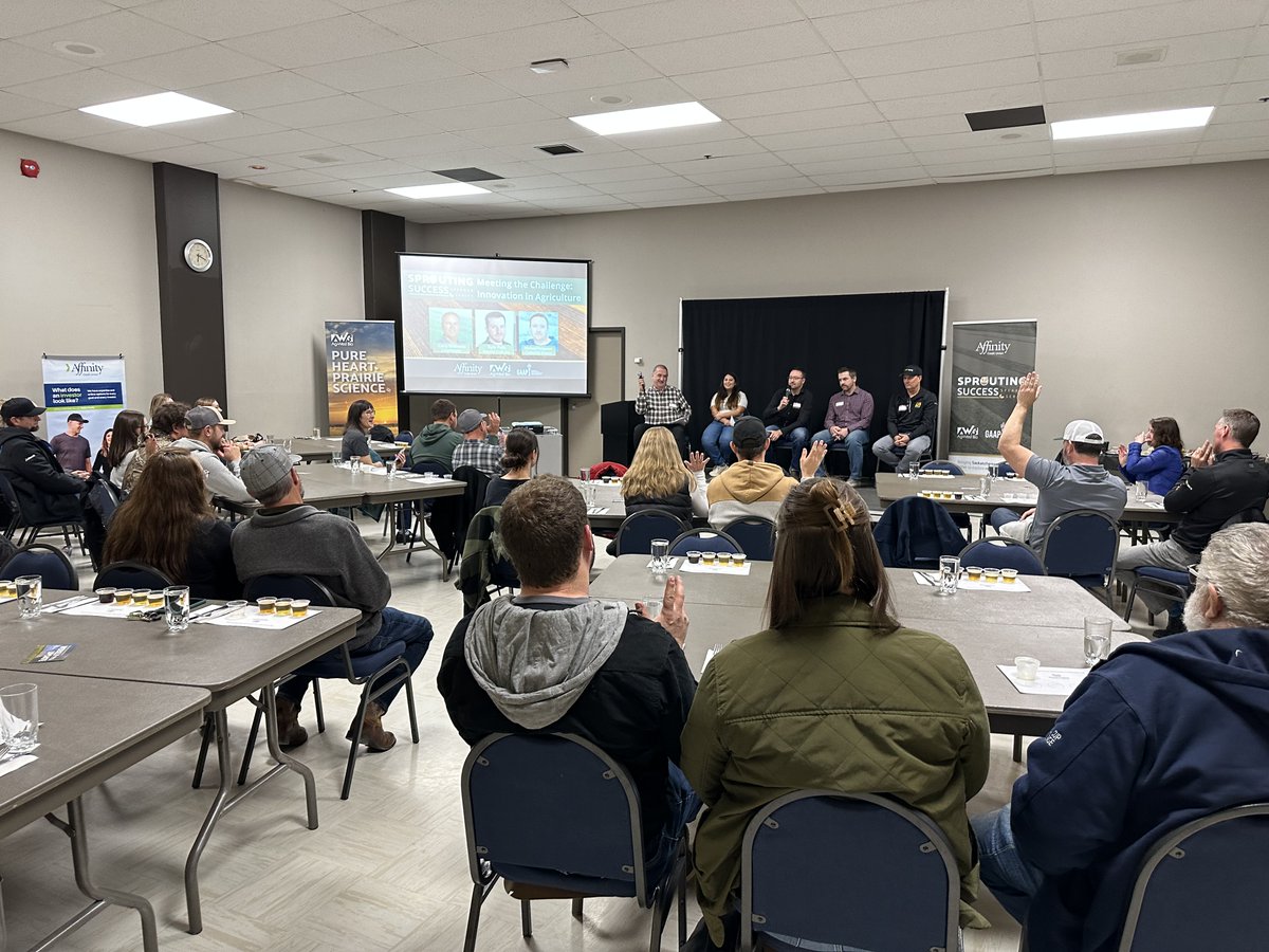 GAAPVC's tweet image. On November 13th @Affinity_CU and @agwestbio, supported by GAAP hosted 🌱 Sprouting Success Speaker Series - Meeting the Challenge: Innovation in Agriculture 🌱

The panel consisted of Mike Ferguson –Collective Impact, Kyle Folk-Ground Truth Agriculture Inc and Cory Willness-…
