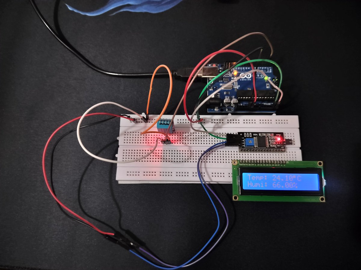 parmeetkxur's tweet image. Just completed my Arduino-based temperature &amp;amp; humidity monitoring system! 🌡️📷 It tracks environmental conditions, perfect for smart home setups, agriculture, and more. Built with Arduino for flexibility &amp;amp; scalability.   #HumidityMonitoring #TechInnovation #SmartHome #DIY