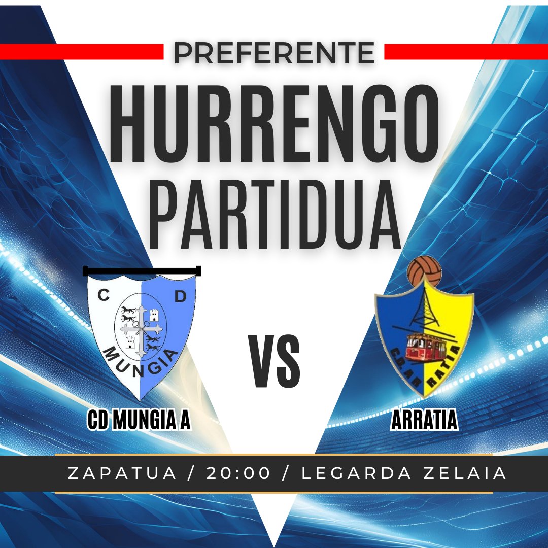Biher arratsaldeko azken orduetan, laugarren postuan dauen <a href="/ArratiaFutbola/">CD Arratia</a>  Legarda zelaira dator! #DanokLegardara
