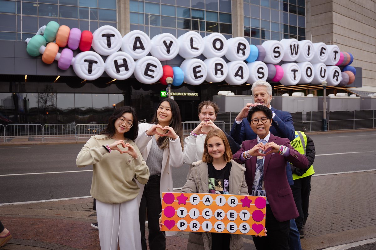 Swifties and music fans have bad blood with Ticketmaster’s price gouging of concert-goers. T’is the damn season to change that. Fair ticket resale laws would be better than revenge. Proud to join <a href="/ChrisGloverNDP/">Chris Glover</a> and Swifties denied tickets by Ticketmaster’s monopoly to talk about