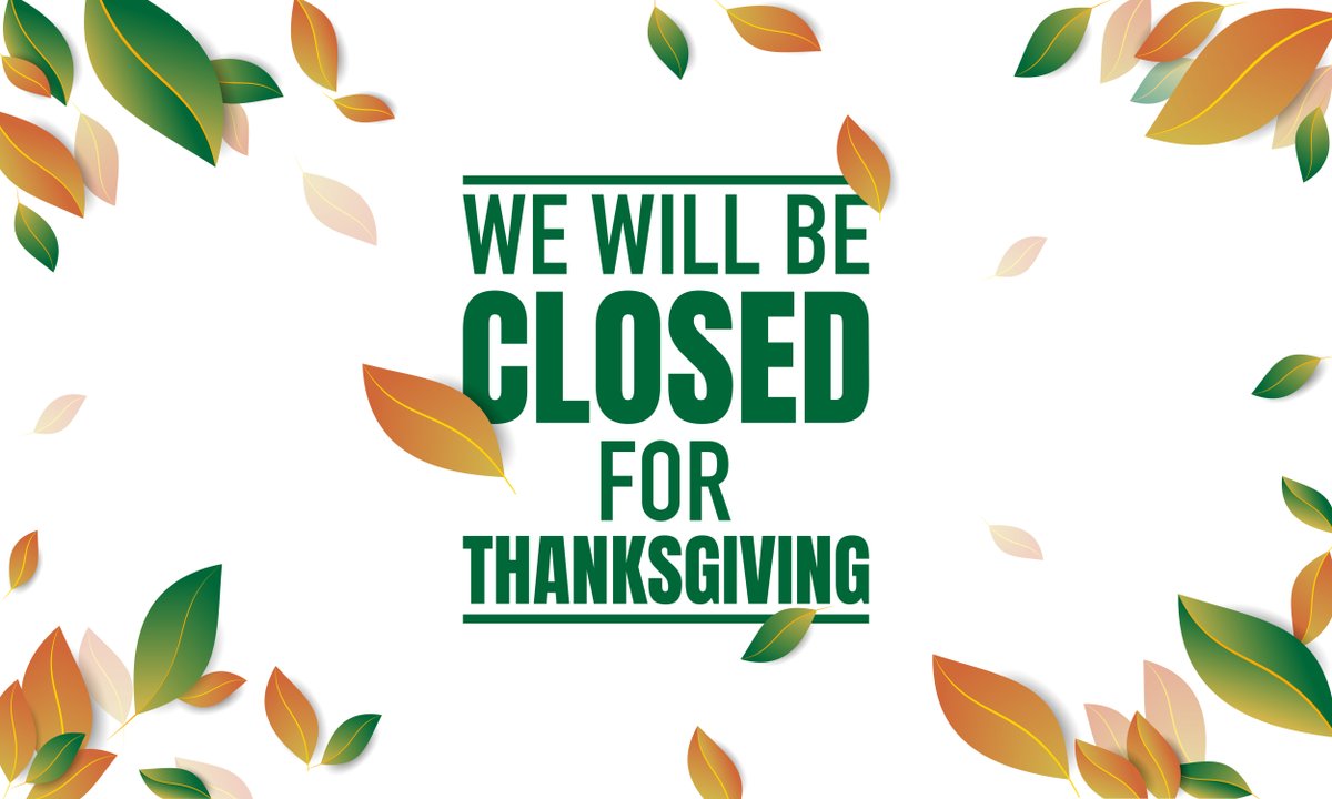 SunTouch's tweet photo. Just a friendly reminder that SunTouch will be closed next Thursday and Friday for the Thanksgiving holiday. Wishing everyone a very happy Thanksgiving! 🦃

#HappyThanksgiving https://t.co/sxahMSsiWN