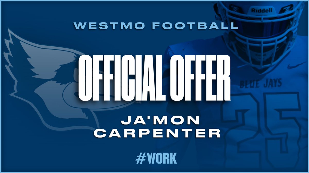 Westminister offered ! Thank you so much coach <a href="/KrcmarDrew/">Drew Krcmar</a> <a href="/SMSRaiderFB/">SMS Raider Football</a> <a href="/Jayden__Russell/">Jayden Russell</a> 
<a href="/jamieca35847769/">jamie carpenter</a> <a href="/CollegeScoutFL/">Coach TJ Risner</a>