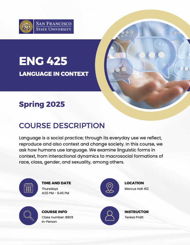 SF State English Department tweet media