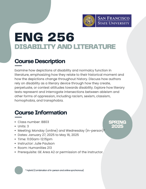 SF State English Department tweet media