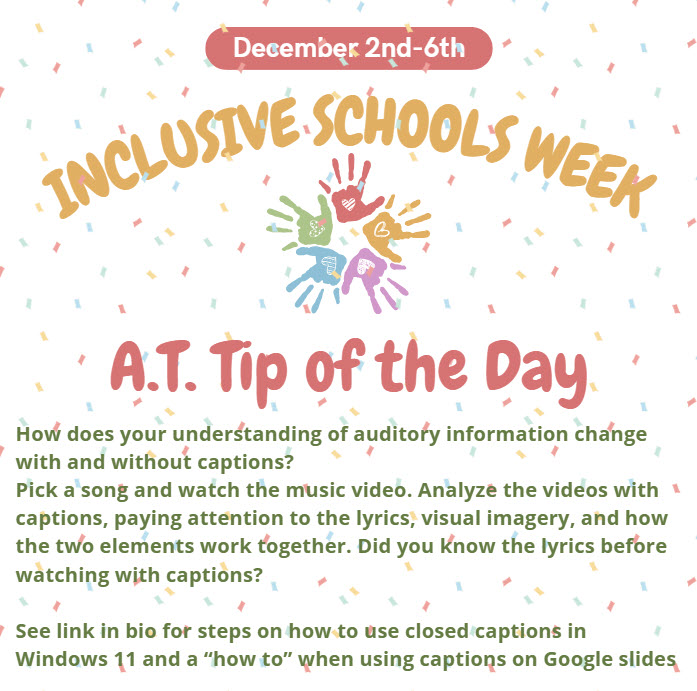 How does your understanding of auditory information change with and without captions? P.S. a favorite song to try this with is Pharrell's "Happy" in ASL with closed captions #ATisEverywhere #ISW24 
youtube.com/watch?v=H3KSKS…