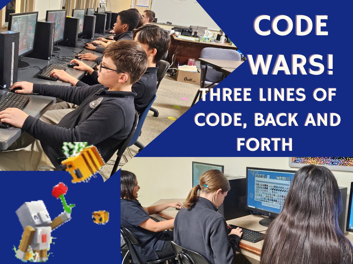 Deborah Alexander (@deb_k_alex) on Twitter photo Middle School #MakeCode #coding in #MinecraftEDU
How creative (and strategic!) can you be?
Creating our own rules.
Working with others.
Never happier!
<a href="/CovLifeSchool/">Covenant Life School</a> Middle School #MakeCode #coding in #MinecraftEDU
How creative (and strategic!) can you be?
Creating our own rules.
Working with others.
Never happier!
<a href="/CovLifeSchool/">Covenant Life School</a>