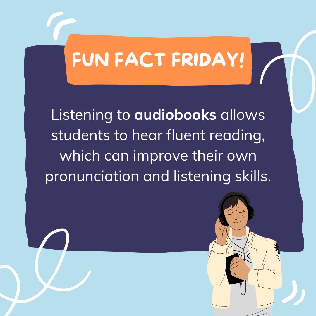 #FunFactFriday 🎧 Boost your skills with the power of #audiobooks! Start listening today with #SoraApp! 📚✨ #EdTech