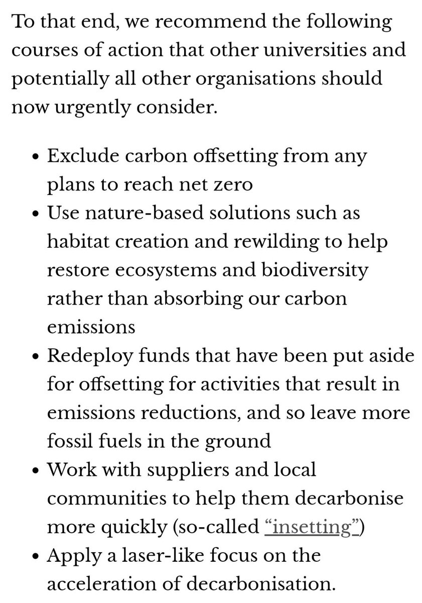 👏Climate and Earth scientists at #Exeter Uni are recommending carbon offsetting should be removed from plans to reach net zero and instead efforts should focus on leaving more fossil fuels in the ground.
💚Exactly so.