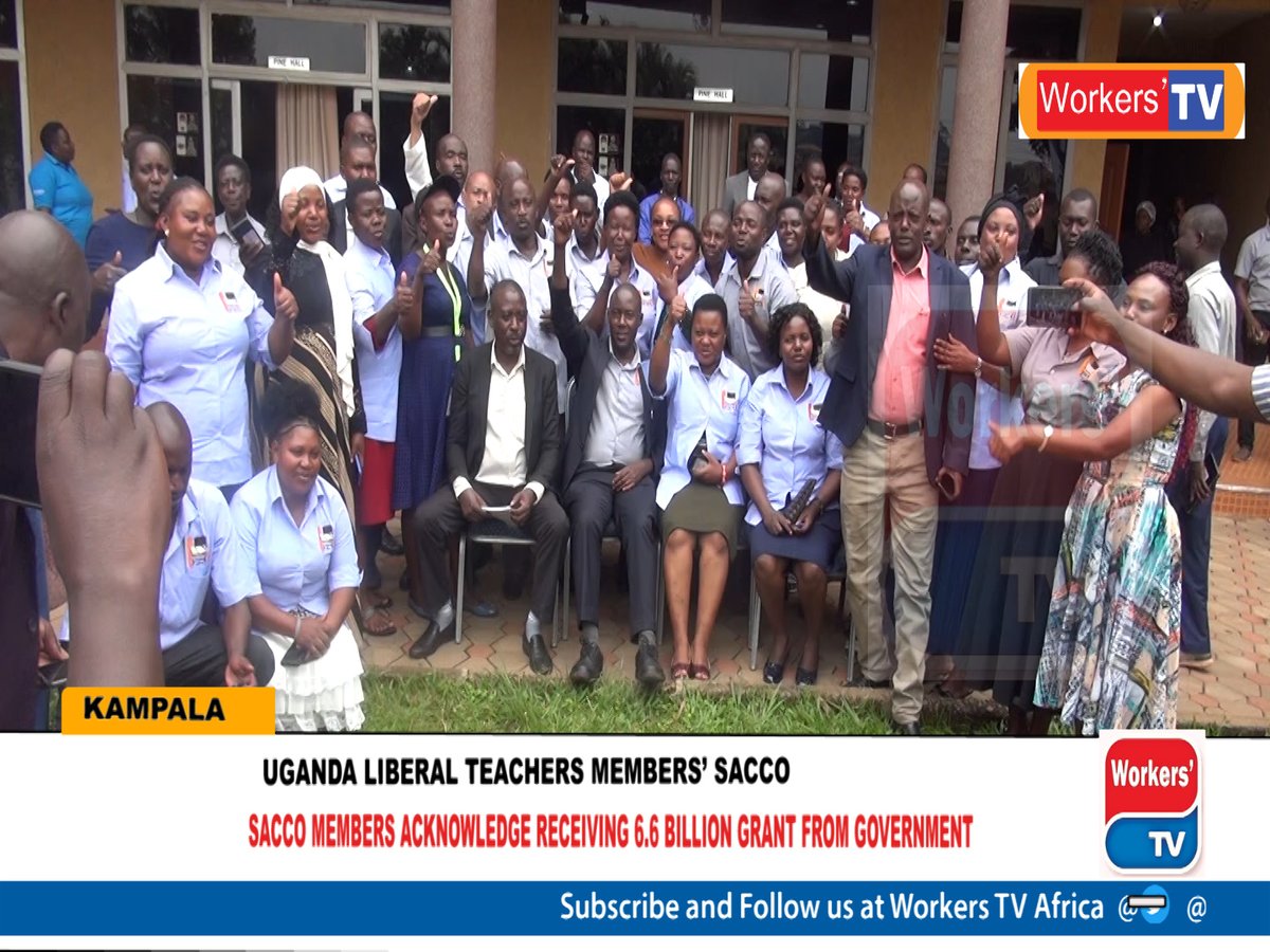 workers_tv's tweet photo. Excitement as Uganda liberal teachers Union members’ SACCO Acknowledge receiving 6.6 billion grant from government to boost the SACCO operation
 https://t.co/r91sL8OUpp via @YouTube https://t.co/c15iGK6MvD