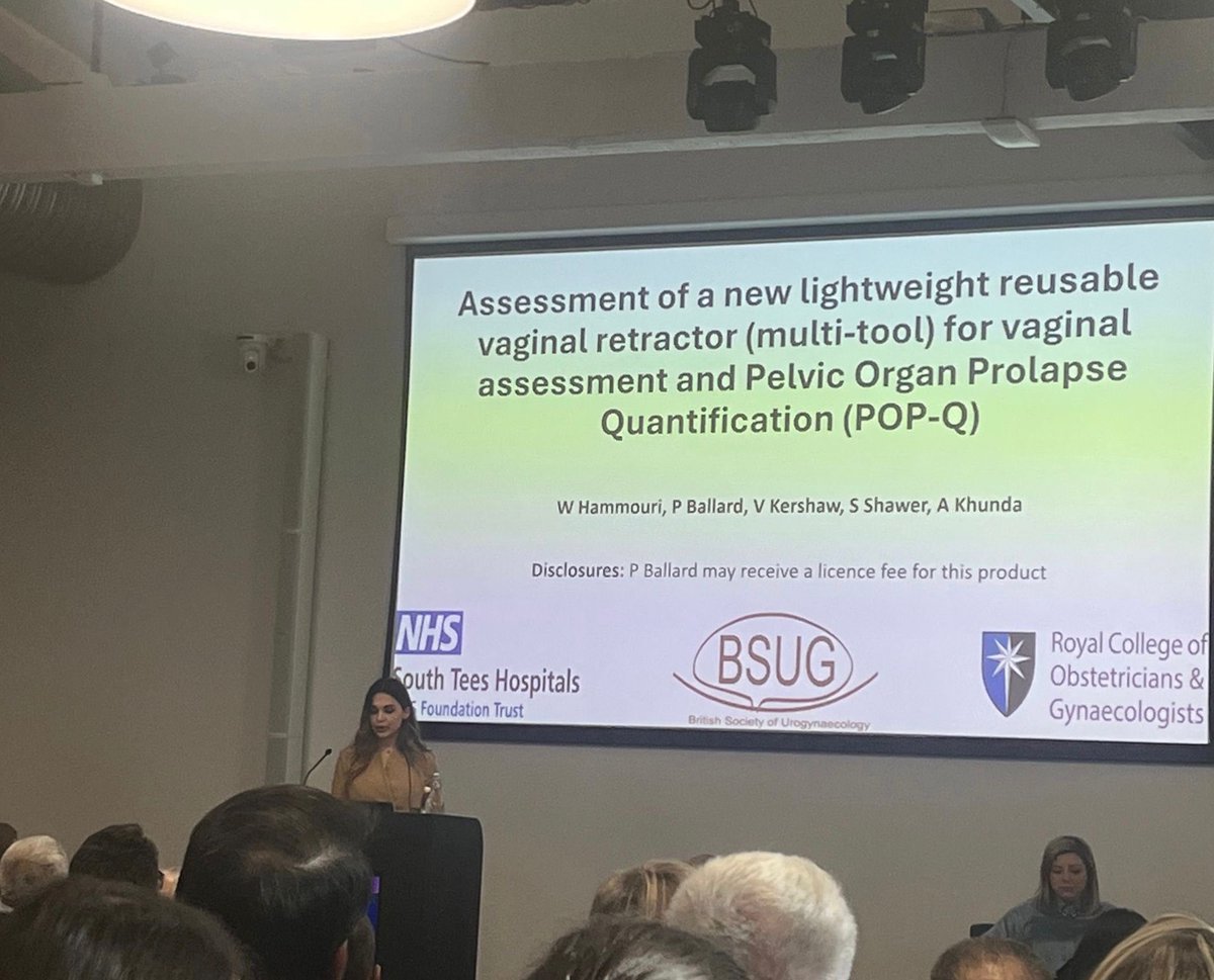 SamShawer's tweet photo. Proud of Wesam Hammouri and Colette Anderson presenting the work of our urogynaecology team at the BSUG ASM with an oral and poster presentations .. as well as winning best poster presentation of the ASM 💪🏻😎 Well done team 👍🏻😃 #BSUG #RCOG #Urogynaecology @BsugMembers @RCObsGyn https://t.co/KuZxFhKmRb