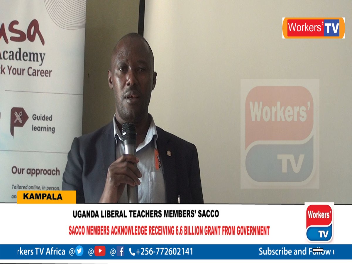 workers_tv's tweet photo. Excitement as Uganda liberal teachers Union members’ SACCO Acknowledge receiving 6.6 billion grant from government to boost the SACCO operation
 https://t.co/r91sL8OUpp via @YouTube https://t.co/c15iGK6MvD