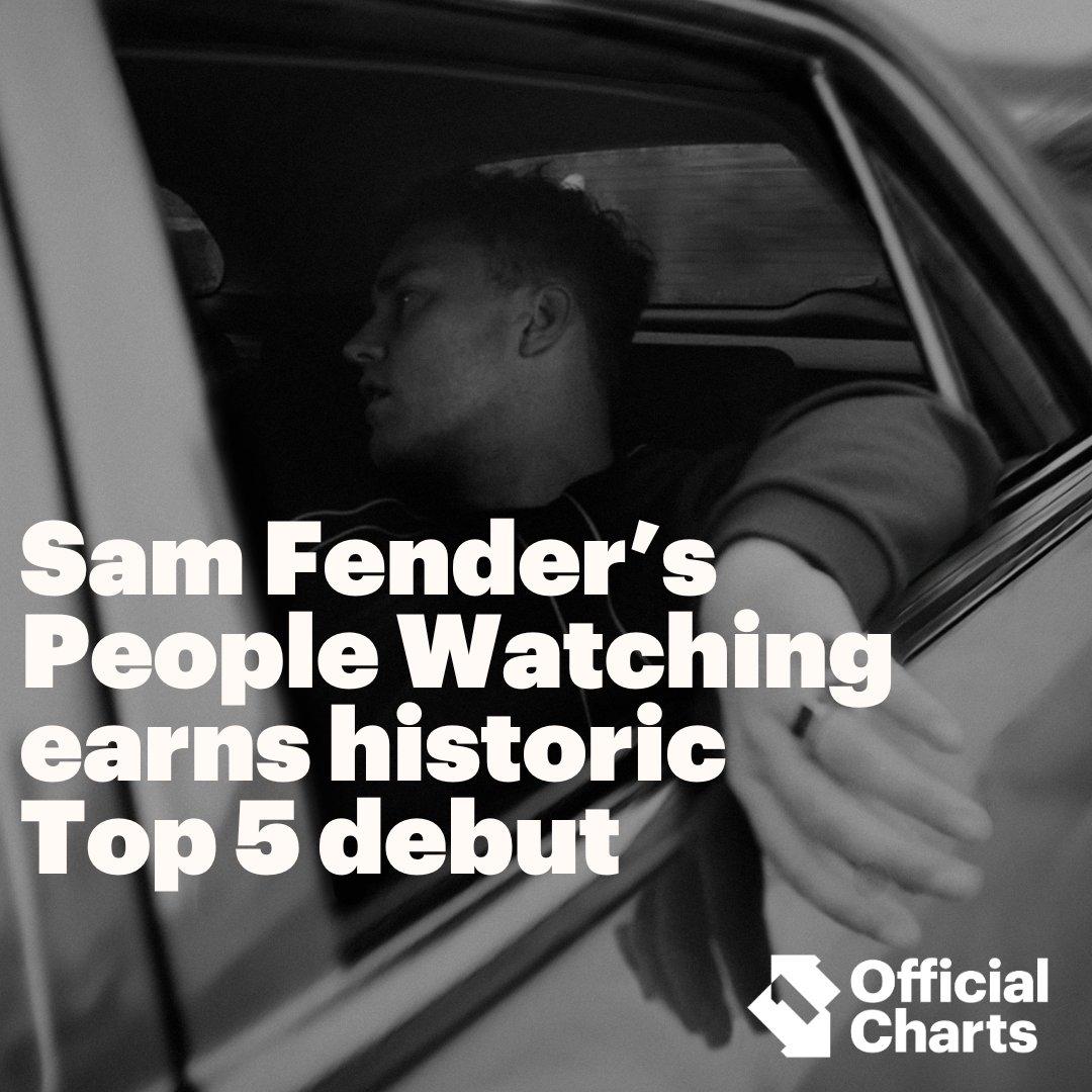 It's a big day for <a href="/samfendermusic/">Sam Fender</a> - People Watching becomes the first track by a British alternative act to debut in the Top 10 in 1️⃣ 0️⃣ years! 🖤 

Read more: officialcharts.com/chart-news/gra…