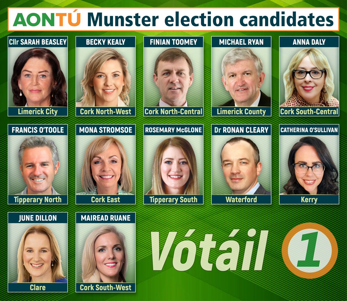 Toibin1's tweet photo. This time next week, you can maximise the impact of your vote. 

Hold the government to account in the ballot box.

#VótáilAontú1 https://t.co/W95Kipssfo