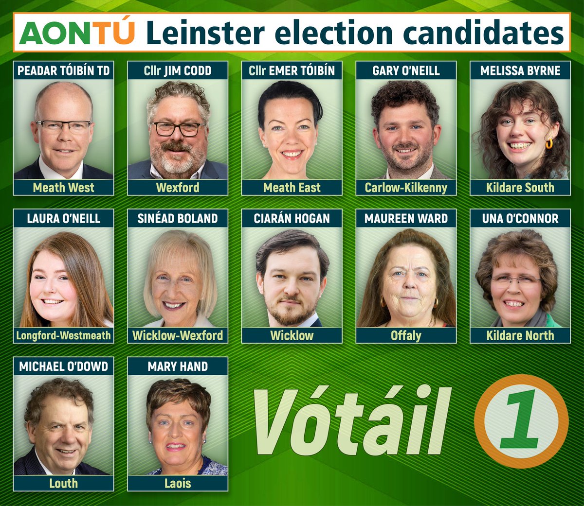 Toibin1's tweet photo. This time next week, you can maximise the impact of your vote. 

Hold the government to account in the ballot box.

#VótáilAontú1 https://t.co/W95Kipssfo
