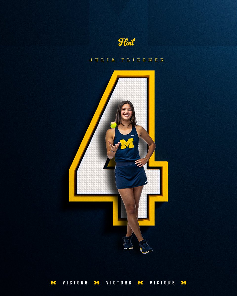 Julia Fliegner becomes the second Wolverine in program history to reach the final four of the NCAA Singles Championship!

#GoBlue