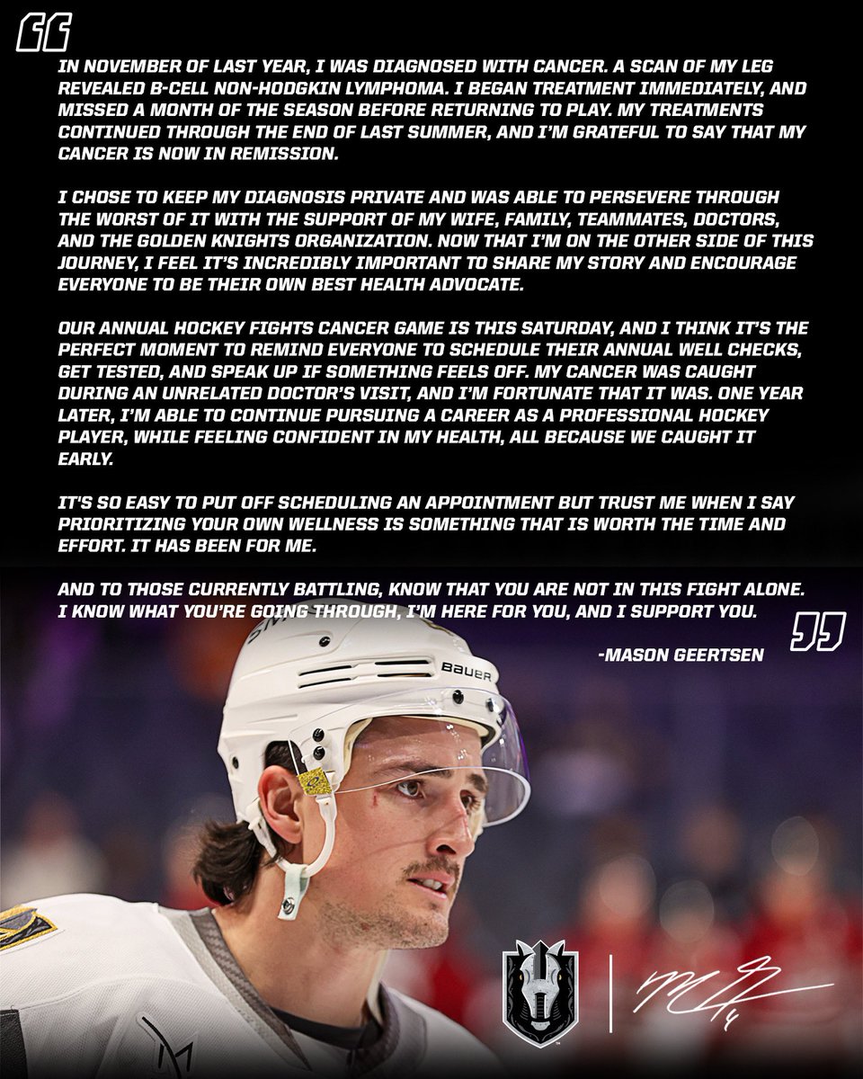 💚 A statement from Mason Geertsen: