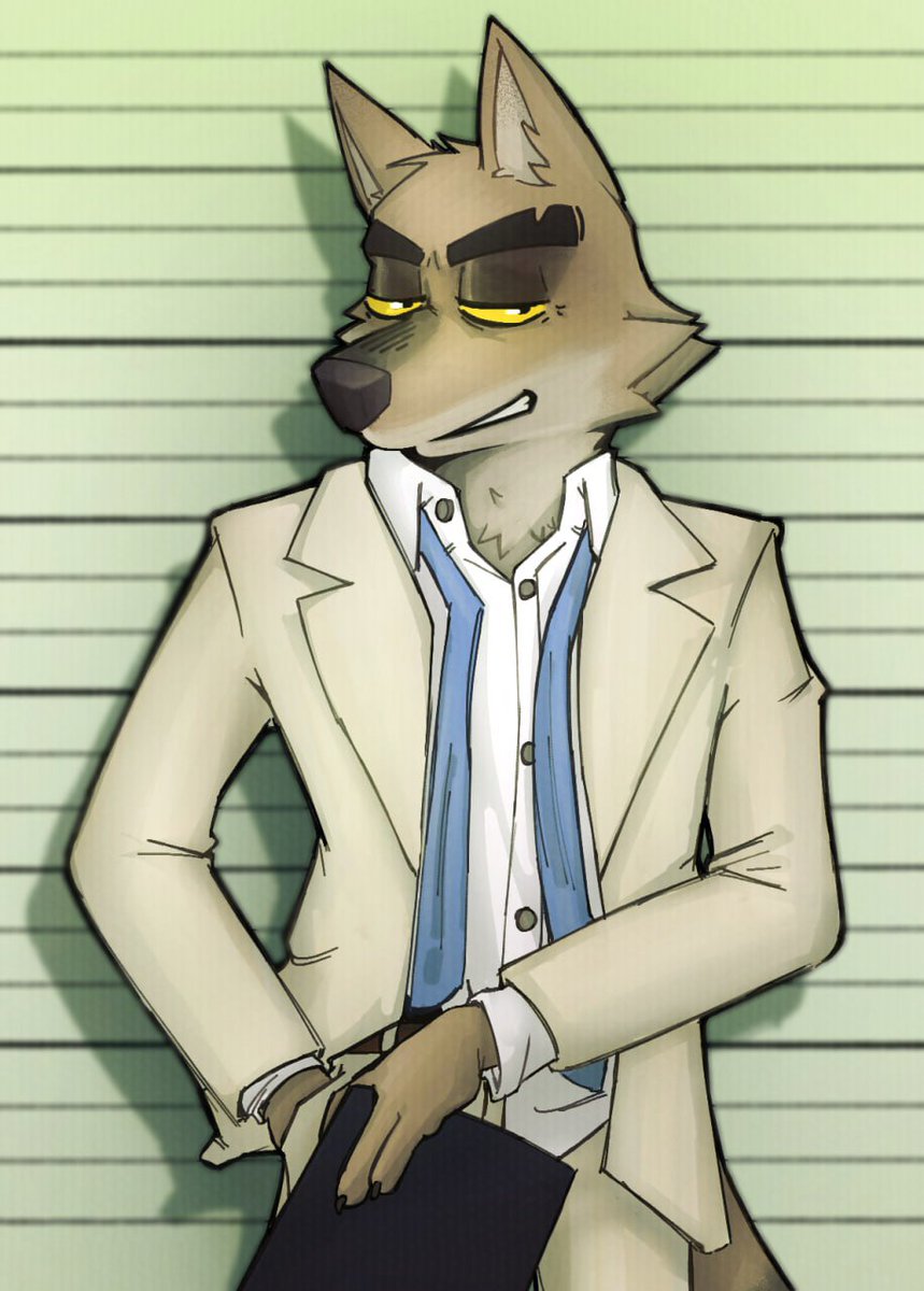 I saw an edit with him on TikTok and decided to draw him 
#TheBadGuys #furryart #art