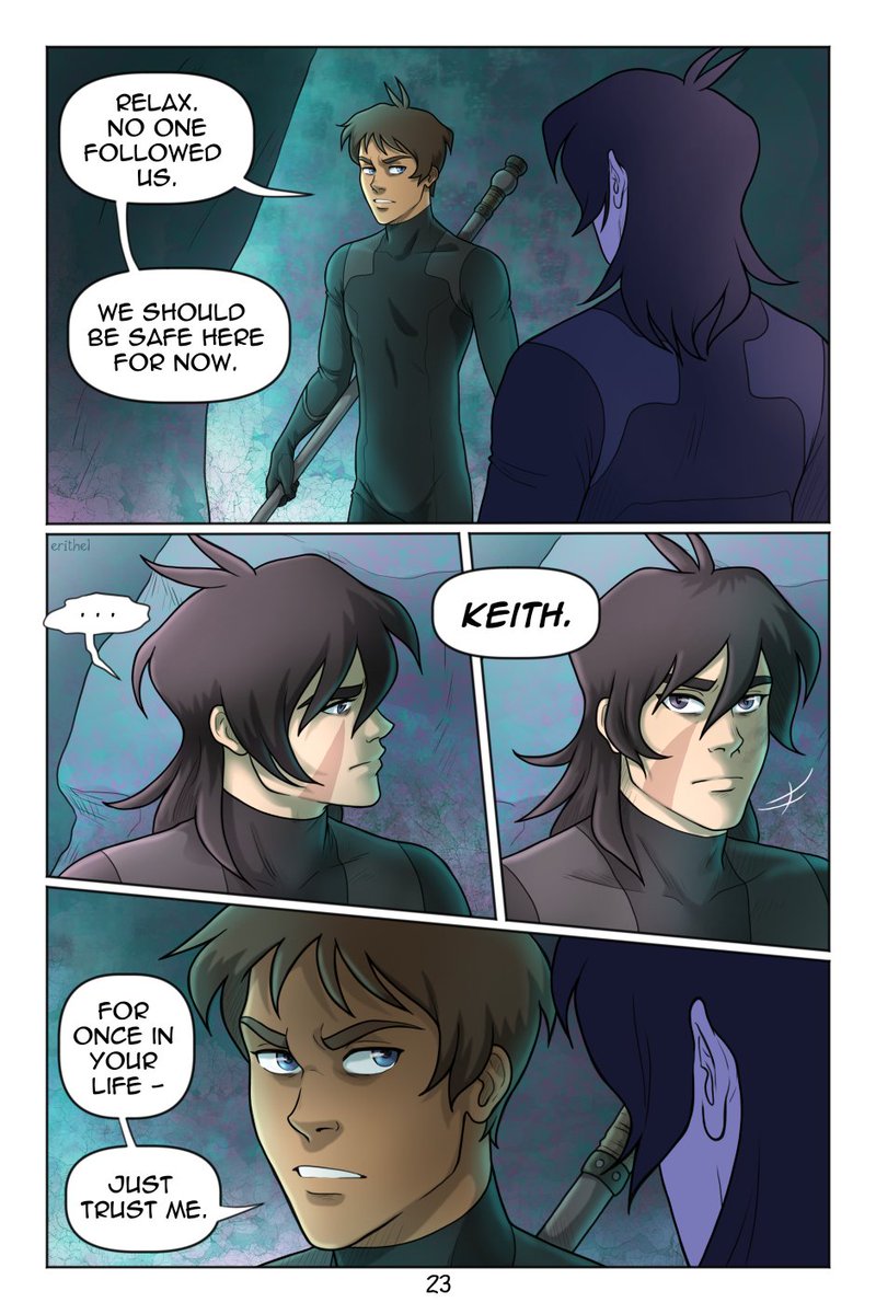 ErithEl's tweet photo. SOMEONE Page 23.

#klance #someonecomic #klancecomic https://t.co/0SVOXOIzff