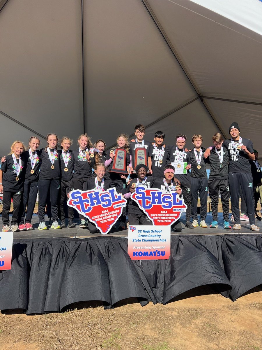 Bobcat Cross Country is #1 
Girls AND Boys are South Carolina High School League State Champions!!!
#itsbettertobeabobcat