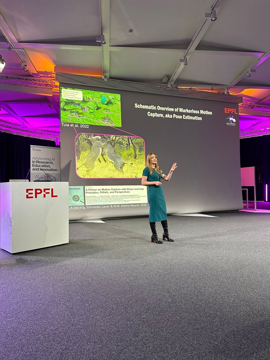 EPFL_AI_Center (@epfl_ai_center) on Twitter photo <a href="/TrackingActions/">Mackenzie Mathis, PhD</a> showcased Superanimal, a single deep learning model detecting animal motion across many species and environments which can be used for animal conservation, biomedicine, and neuroscience research.
#AIforHeath #AiforthePlanet <a href="/TrackingActions/">Mackenzie Mathis, PhD</a> showcased Superanimal, a single deep learning model detecting animal motion across many species and environments which can be used for animal conservation, biomedicine, and neuroscience research.
#AIforHeath #AiforthePlanet