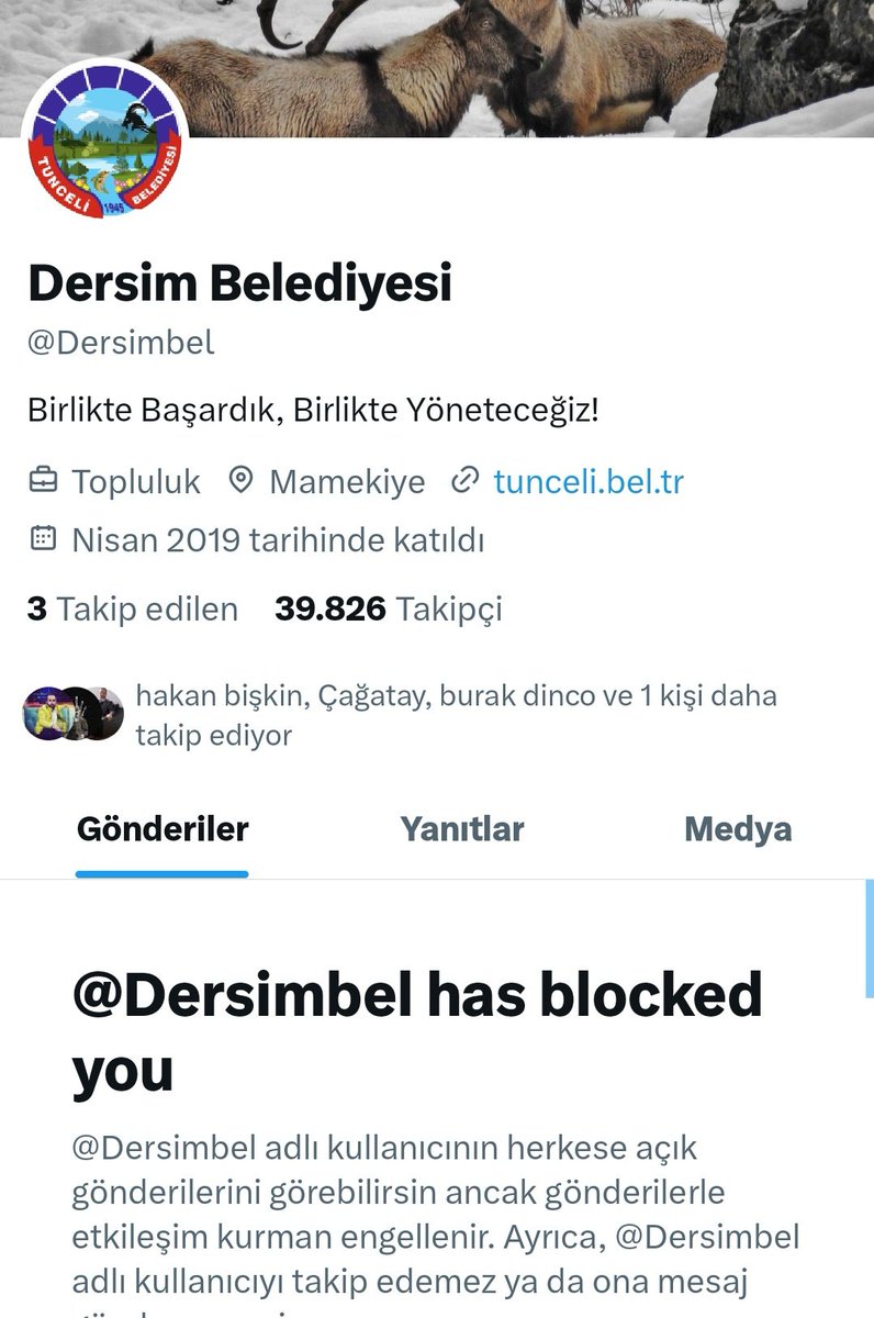 Sayın Tunceli kayyumu ilk olarak şu sayfanın adını Tunceli yapıp Türk Milliyetçilerinin engelini kaldırır mısınız? 😎