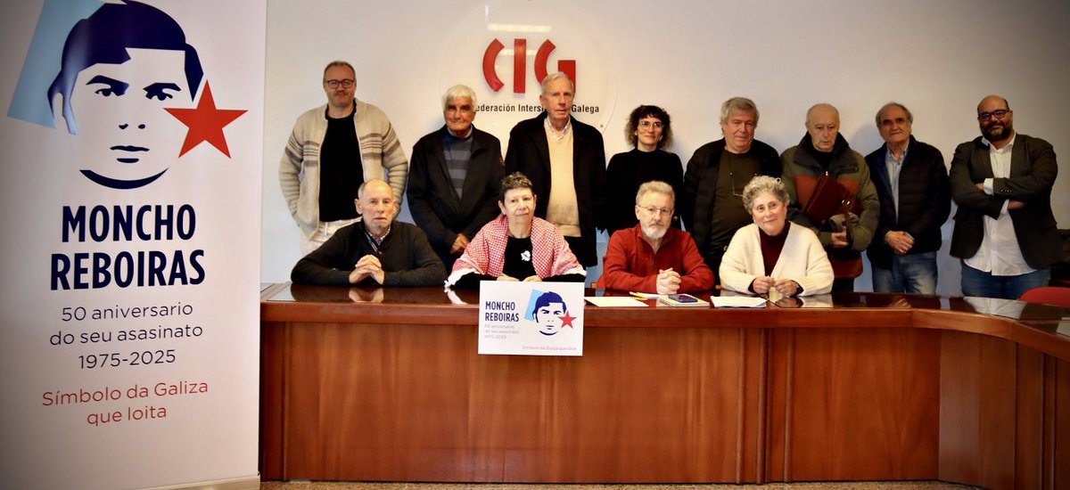 rubencela2 (@rubencela2) on Twitter photo Un pracer participar, en representación da Fundación <a href="/galizasempre/">Galiza Sempre</a>, na constitución da Comisión Organizadora dos actos conmemorativos do 50 aniversario do asasinato de Moncho Reboiras q terán lugar ao longo de 2025.
Moncho Reboiras, sempre na nosa memoria e na nosa acción🌀✊️! Un pracer participar, en representación da Fundación <a href="/galizasempre/">Galiza Sempre</a>, na constitución da Comisión Organizadora dos actos conmemorativos do 50 aniversario do asasinato de Moncho Reboiras q terán lugar ao longo de 2025.
Moncho Reboiras, sempre na nosa memoria e na nosa acción🌀✊️!