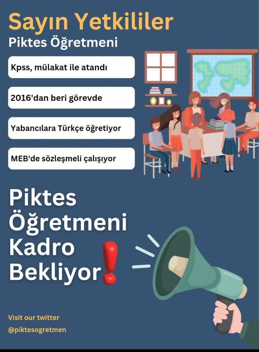 “Öğretmenler, yeni nesil sizin eseriniz olacaktır.” cümlesiyle nesli bize emanet eden bir devlet aklından bugün hakkı gasp edilen bir meslek konumuna düştük.  #24KasımdaPiktesÖgrUnutma
<a href="/RTErdogan/">Recep Tayyip Erdoğan</a> 
<a href="/Akparti/">AK Parti</a> 
<a href="/Yusuf__Tekin/">Yusuf Tekin</a>
<a href="/herkesicinCHP/">CHP 🇹🇷</a> 
<a href="/eczozgurozel/">Özgür Özel</a> 
<a href="/MHP_Bilgi/">MHP</a> 
<a href="/dbdevletbahceli/">Devlet Bahçeli</a>