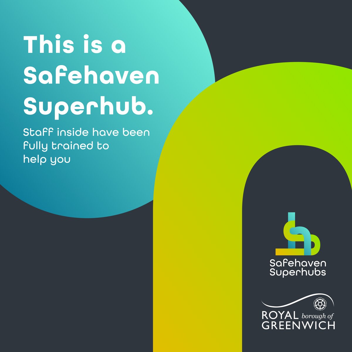 Royal_Greenwich's tweet image. If you are ever out and feel threatened, in danger or harassed on the street, or are just in need of some help, you can visit one of our Safehaven Superhubs where trained staff will be able to help you.

Look out for the Superhub logo below 👇

royalgreenwich.gov.uk/safehaven-supe…