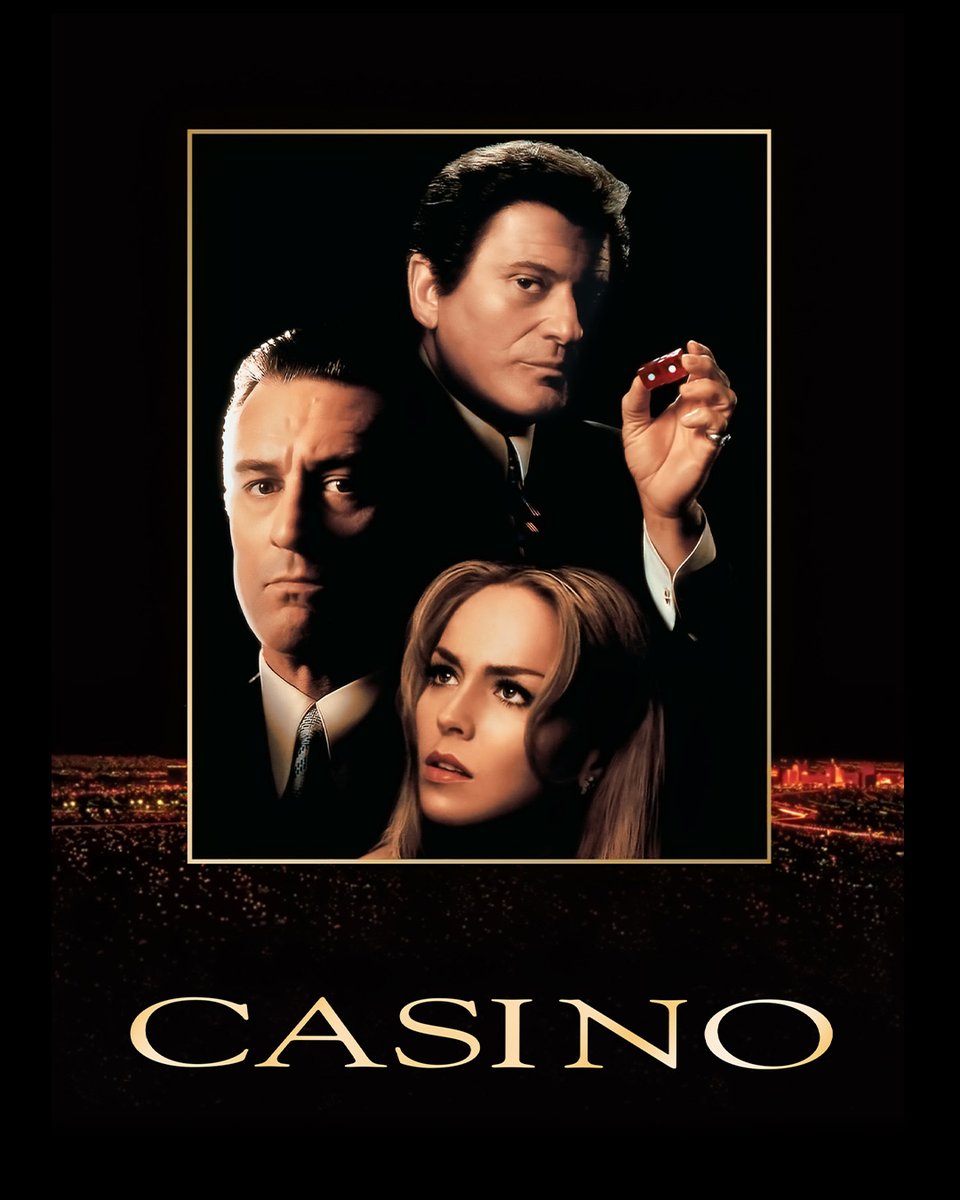 #OnThisDay in 1995, Martin Scorsese's Casino opened in U.S. theaters. Shot at over 150 Las Vegas locations to capture the authentic 1970s atmosphere, the film stands out from other Mob movies like The Godfather and Goodfellas with their themes of family loyalty by focusing on the