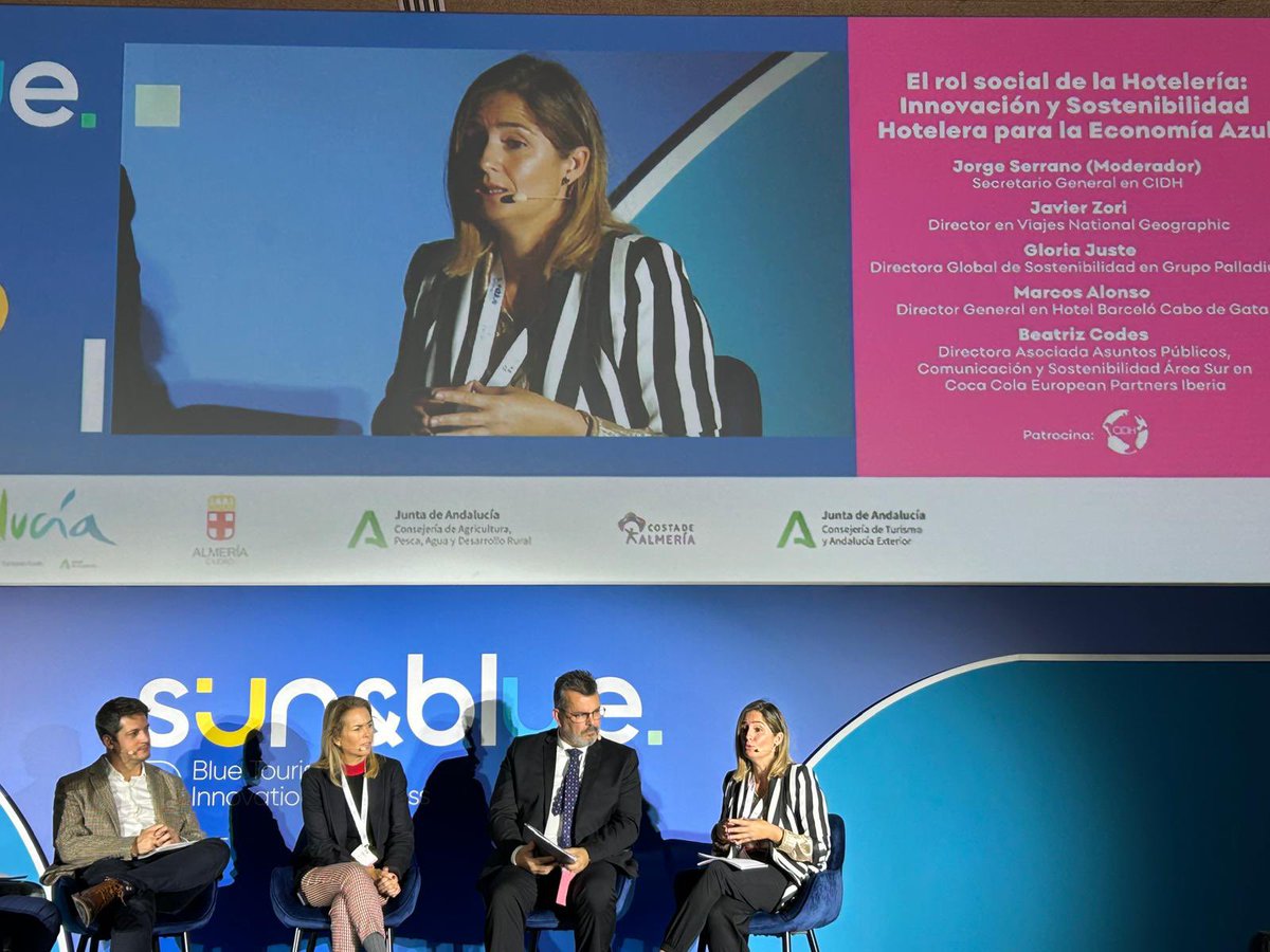 Bcodescoke's tweet image. Gracias  @sunbluecongress por contar con @CocaColaEP y darnos la oportunidad de contar nuestra Estrategia de Sostenibilidad Avanzamos y el proyecto #HosteleriaporelClima. Zeroemisionesnetas en 2040