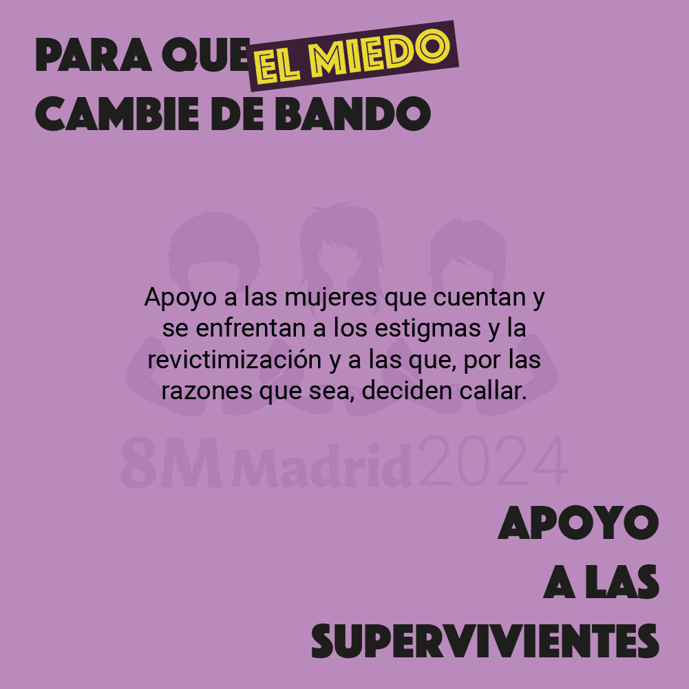 Este 25N, juntas, el miedo cambia de bando 🔥.

Nos vemos en las calles: 
📆 25 de noviembre
🕖 19h
📍 De Atocha a Cibeles
⚧️ Espacio seguro para mujeres y disidencias 

Te esperamos ✊🏽💜🏳️‍⚧️
