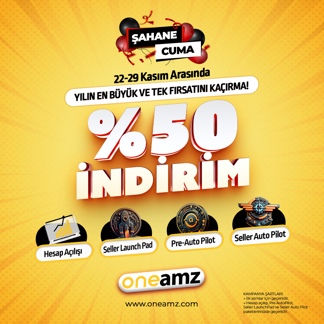 🚀YILIN EN BÜYÜK VE TEK FIRSATI

📢Şahane Cuma İndirimleri Başladı!

22-29 Kasım Tarihleri Arasında

✅Hesap Açılışı 
✅Seller LaunchPad
✅Pre AutoPilot
✅AutoPilot

Hizmetleri İlk Kez Kullanacaklar için %50 İndirimle

Profildeki iletişim formunu doldur seni arayalım
#BlackFriday