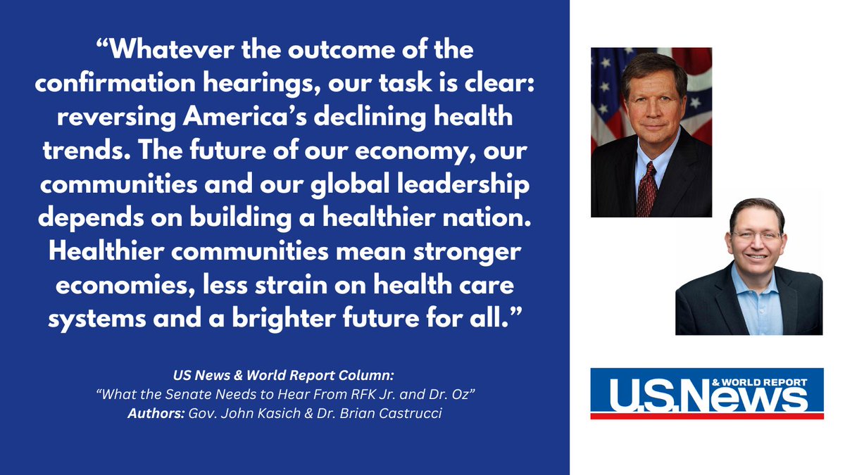 John Kasich (@johnkasich) on Twitter photo Protecting the integrity of public health institutions is about more than evaluating a nominee; it’s about setting the course for a healthier America. Read my latest op-ed with Dr. <a href="/BrianCCastrucci/">Brian C. Castrucci, DrPH</a> in @USNews usnews.com/opinion/articl… Protecting the integrity of public health institutions is about more than evaluating a nominee; it’s about setting the course for a healthier America. Read my latest op-ed with Dr. <a href="/BrianCCastrucci/">Brian C. Castrucci, DrPH</a> in @USNews usnews.com/opinion/articl…