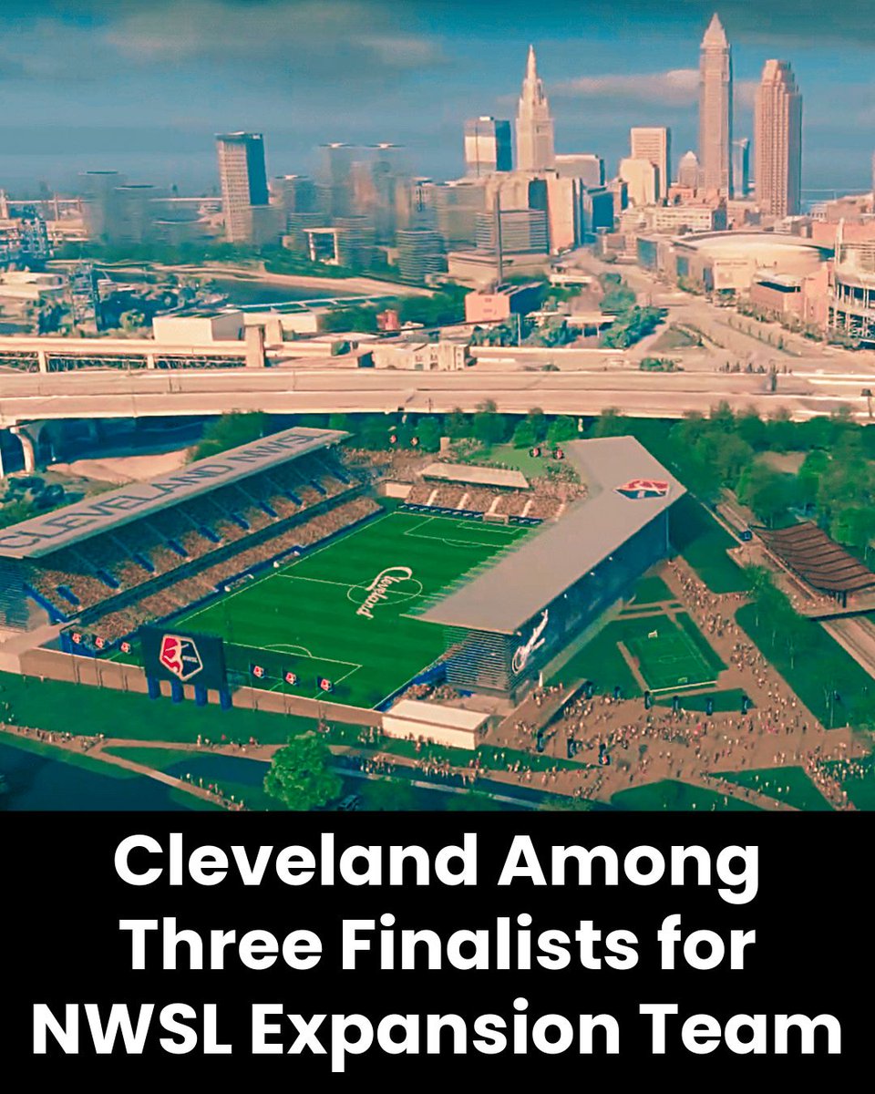 Greater Cleveland Partnership (@greatercle) on Twitter photo 🚨 Breaking News: Cleveland is a finalist among three cities vying for a National Women’s Soccer League (NWSL) expansion team, with the league planning to grow from 12 to 16 teams by 2026. The three finalists are Cleveland, Denver and Cincinnati.
#GreaterCLE <a href="/cleprosoccer/">Cleveland Pro Soccer</a> 🚨 Breaking News: Cleveland is a finalist among three cities vying for a National Women’s Soccer League (NWSL) expansion team, with the league planning to grow from 12 to 16 teams by 2026. The three finalists are Cleveland, Denver and Cincinnati.
#GreaterCLE <a href="/cleprosoccer/">Cleveland Pro Soccer</a>