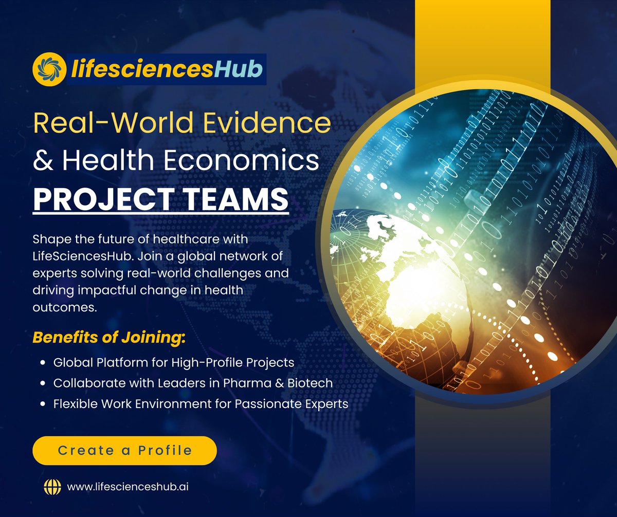 LifeSciencesHub's tweet photo. Join https://t.co/o9SRoL2c2F’s global platform to tackle real-world challenges with data-driven solutions. Collaborate with industry leaders in pharma, biotech &amp; med devices.

💡 Flexible work. High-impact projects.

🔗 Apply: https://t.co/zaKByXzjf2

#RWE #LifeSciences https://t.co/35YOhTHFb7