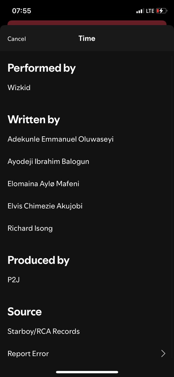 Another one for the books 💫 . Proud of the work we all put into this masterpiece 💿 . Co wrote on TIME . Thank you Big Wiz 🦅 <a href="/wizkidayo/">Wizkid</a> . Congrats to everyone 🥂 #Morayo