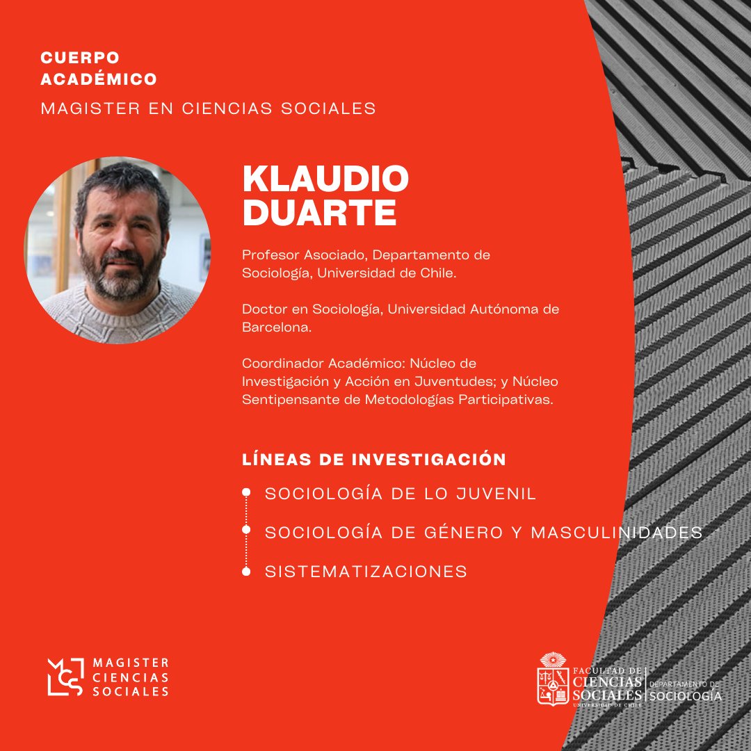 MagSocialesUCH's tweet photo. 📷 Catalina Arteaga: Doctora en Ciencias Políticas y Sociales (UNAM).
📷 Klaudio Duarte: Doctor en Sociología (Universidad Autónoma de Barcelona).
📷 Juan Carlos Castillo: Doctor en Sociología (Humboldt-Universität zu Berlin). https://t.co/g31JV9uHu3