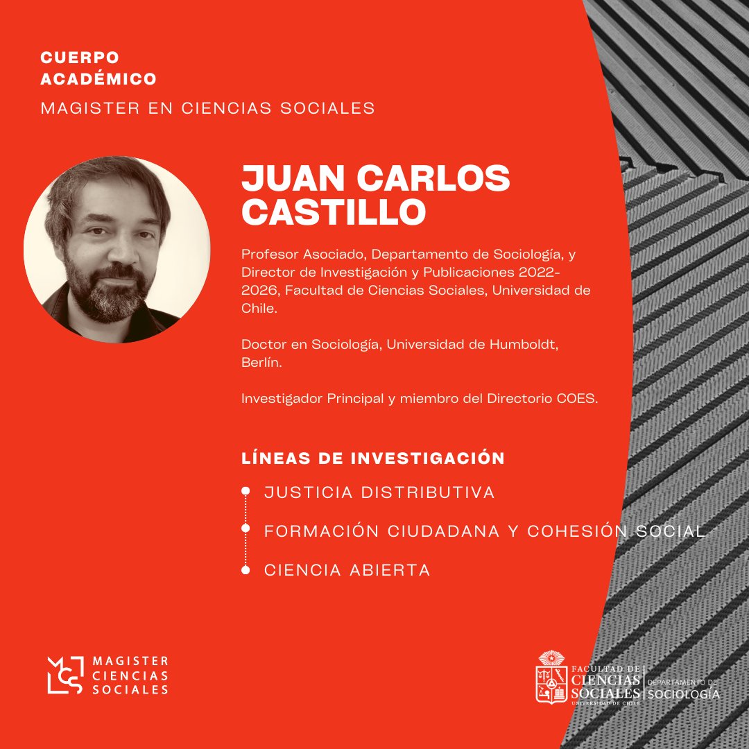 MagSocialesUCH's tweet photo. 📷 Catalina Arteaga: Doctora en Ciencias Políticas y Sociales (UNAM).
📷 Klaudio Duarte: Doctor en Sociología (Universidad Autónoma de Barcelona).
📷 Juan Carlos Castillo: Doctor en Sociología (Humboldt-Universität zu Berlin). https://t.co/g31JV9uHu3