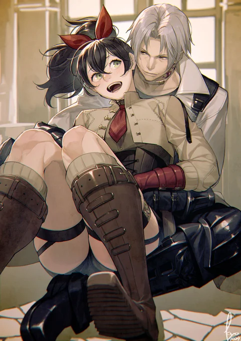 お題:サンクレッドと女の子 #ff14 
