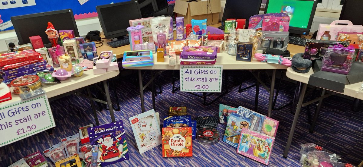 HighfieldBolton's tweet photo. Thank you,Thank you, Thank you to all our amazing and generous families and staff for your gifts today - our Christmas Shop looks fabulous 
#ChristmasShop #itsthemostwonderfultimeofyheyear
#giveagift https://t.co/Tj43ex3tGn