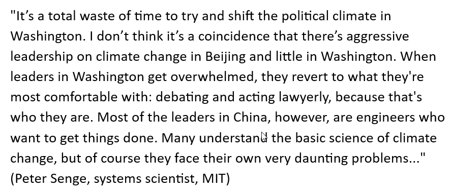 US vs China, on #climatechange.
