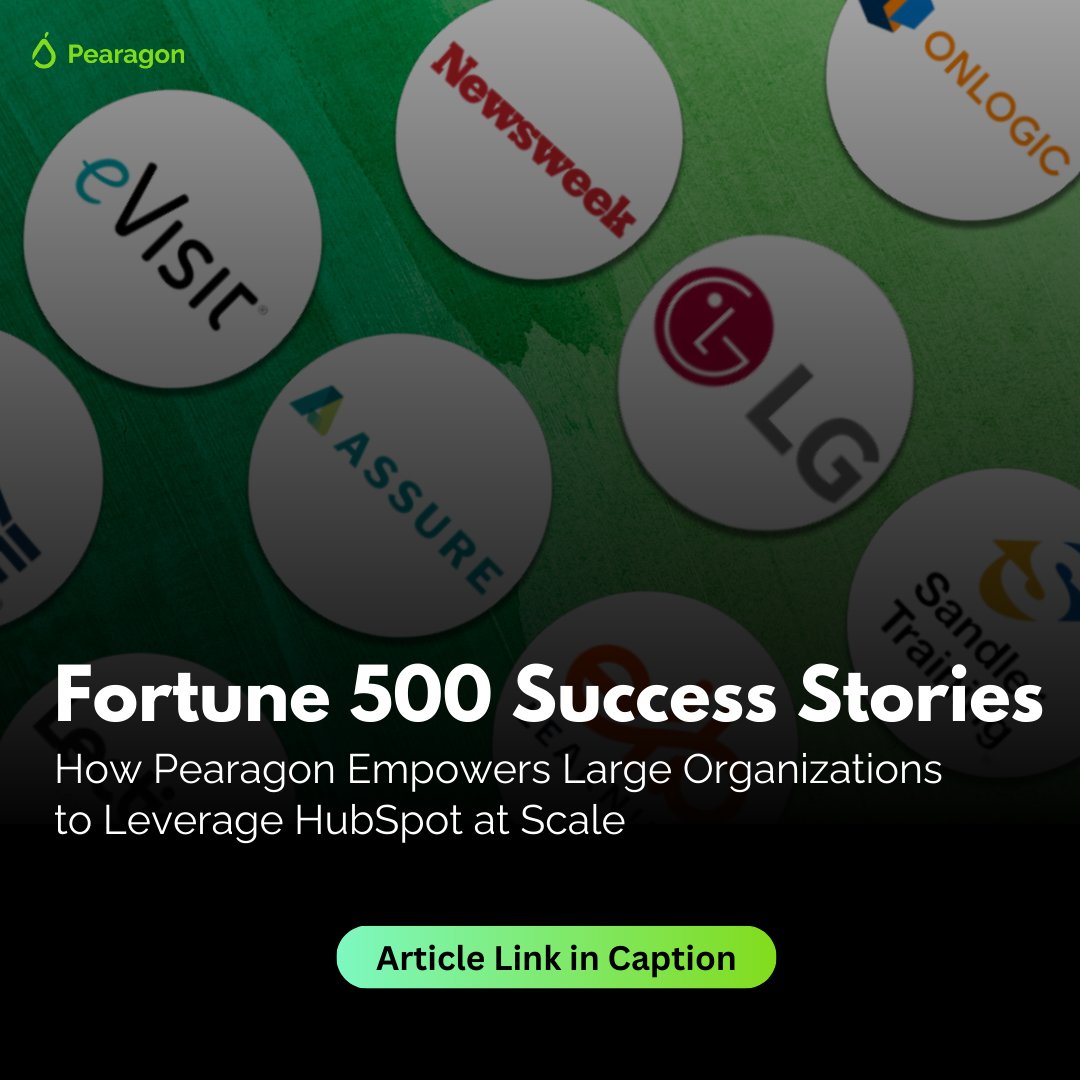 PearagonC's tweet photo. 🚀 Fortune 500 Growth Starts Here!

Discover how Pearagon empowers enterprises to scale with HubSpot CRM! Dive into the full article: https://t.co/vVorW3idS7

#HubSpot #EnterpriseSuccess #CRMTransformation #Pearagon https://t.co/jQzKEDkxrW