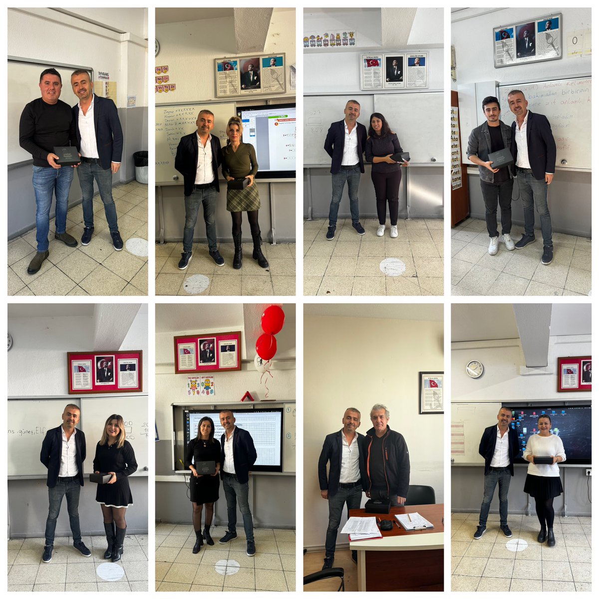 100Menemen's tweet photo. Okul müdürümüz Sadullah Çelik tarafından öğretmenlerimiz sınıflarında ziyaret edilip öğretmenler günü kutlandı. İyi ki varsınız öğretmenim @MenemenMEM @muharembayindir @sadullah_celikk https://t.co/qi9Oam4xAE